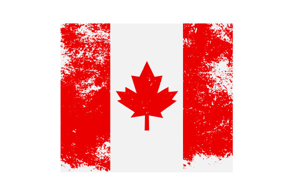 20oz Tumbler Wrap Distressed Canadian Flag — Crafts & Designs Amp