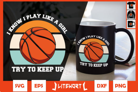 Basketball Player Try to Keep Up
