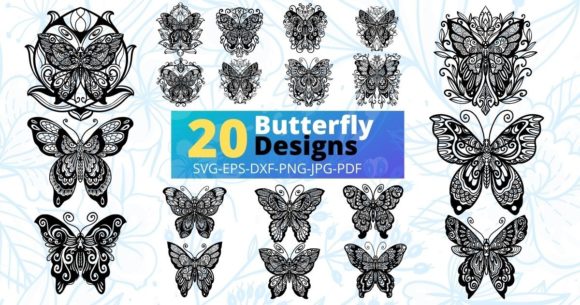 Butterfly SVG Mandala Bundles