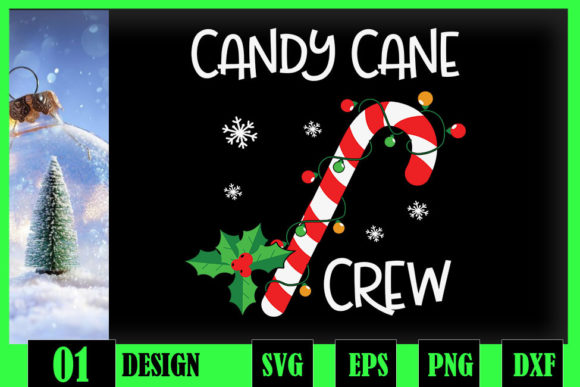 Candy Cane Crew Christmas Candy Lover Graphics