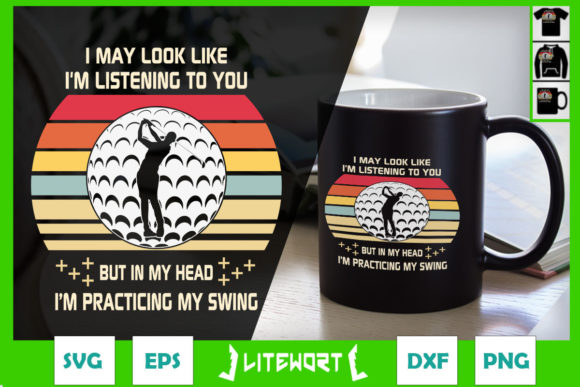I m Practicing My Swing Golf Graphics