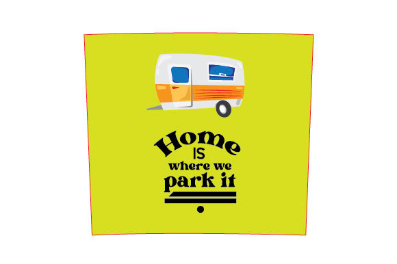 RV Themed 20oz Tumbler Wrap for Crafts & Travel