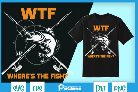 WTF Where's the Fish T-Shirt Designs